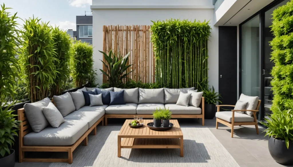 pare-vue pour côté du balcon