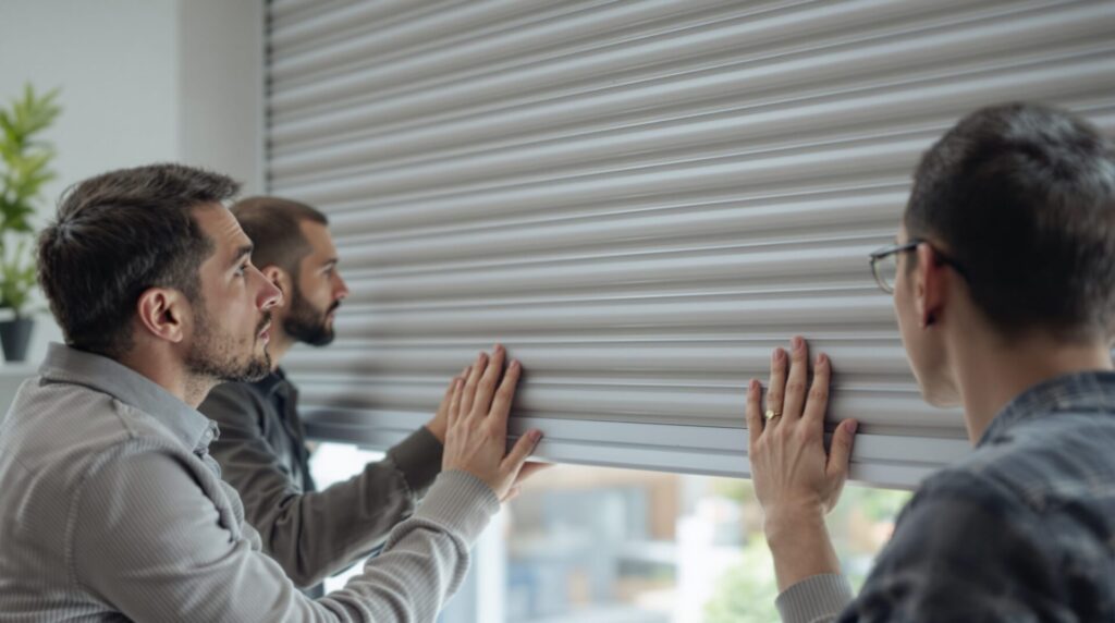 store banne bloqué ouvert