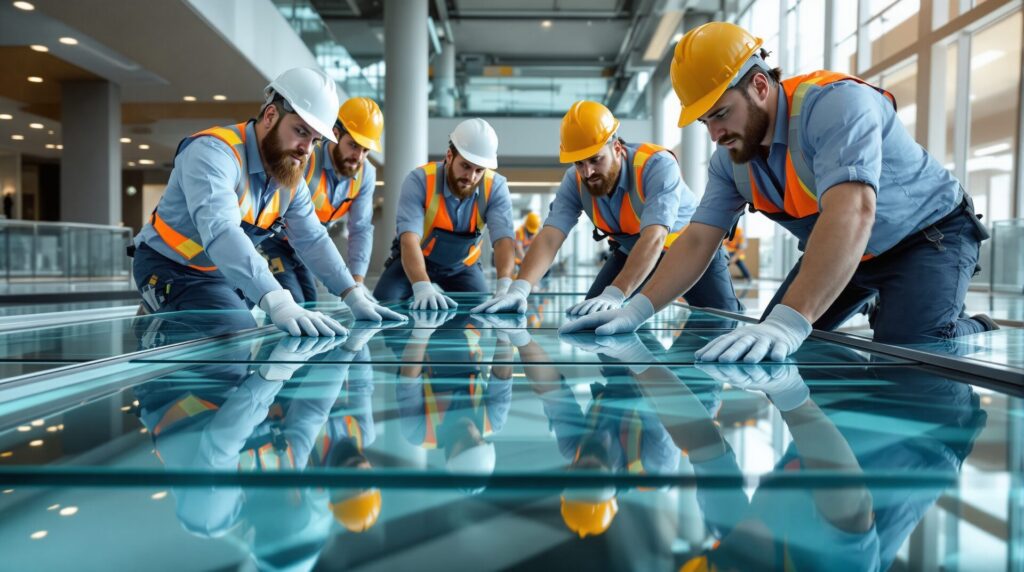 plancher verre